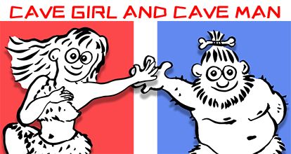 Cave Man and Cave Girl